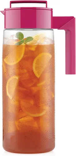 Vista 8 de Takeya Jarra hermética – Jarra hermética de uso diario para té helado y más – Jarra transparente con tapa – Esencial de cocina ligero – Utensilios
