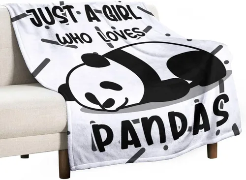 Vista 7 de Manta de panda para regalar – Manta de 30 x 40 pulgadas para niños – Mantas blancas de felpa suave para sofá, oficina