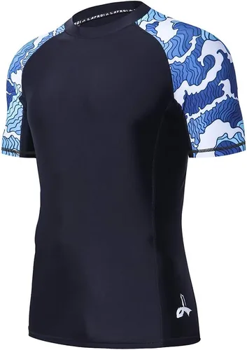 Vista 3 de LAFROI CLY02D - Camiseta de compresión de manga larga para hombre UPF 50+