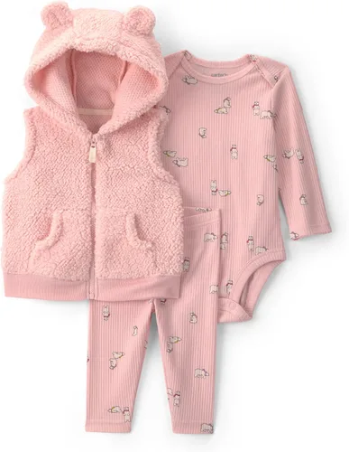 Vista 18 de Carter's Conjunto de pantalón de 3 piezas para bebé niña Floral verde