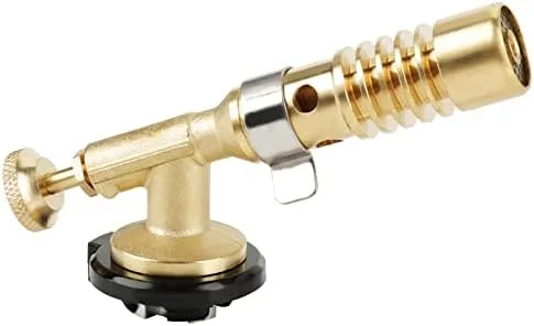 Vista 2 de Antorcha de cocina BBQ Llama Camping Profesional Portátil Latón Cocina Cocina Gas Butano Antorcha Culinaria Soldadura BBQ Pistola de llama Kit