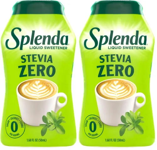 Vista 9 de SPLENDA LÍQUIDO Stevia Zero Calorie Edulcorante Gotas, 3.38 Fl Oz Botella (Stevia, 2 unidades)
