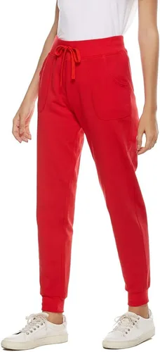 Vista 4 de AvaCostume Pantalones deportivos de algodón elástico para mujer con bolsillos