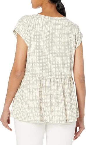Vista 2 de Tommy Hilfiger Tops de punto elegantes con ribete de manga casquillo para mujer