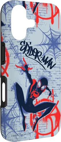 Vista 3 de Marvel Funda con estampado de graffiti de Spider-Man Into The Spider-Verse para iPhone 17