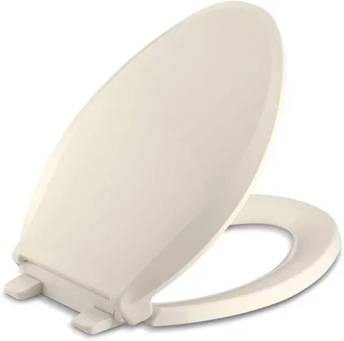 Vista 50 de KOHLER 4639-RL-0 Cachet ReadyLatch Asiento de inodoro redondo con cierre suave, color blanco
