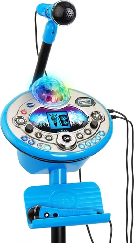 Vista 8 de VTech Kidi Star - Máquina de karaoke de lujo, 2 micrófonos con adaptador de CA, color rosa
