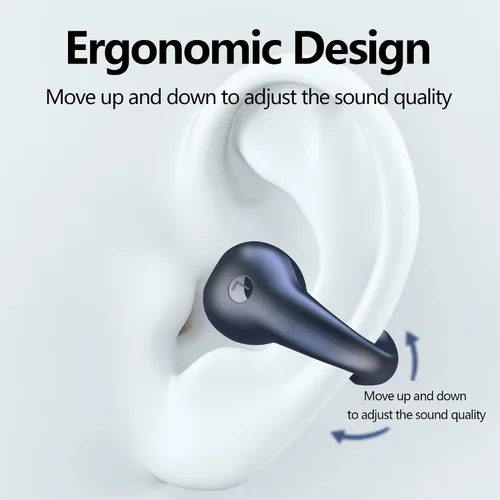Vista 6 de Auriculares inalámbricos con clip para la oreja y conducción ósea, Bluetooth, 2023 nuevos mini auriculares abiertos Bluetooth inalámbricos