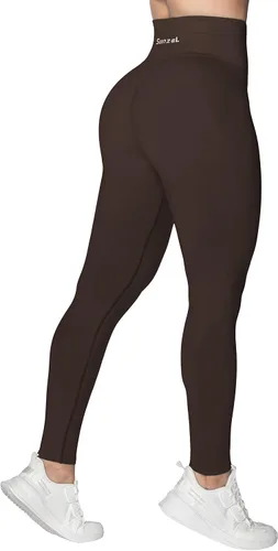 Vista 5 de Sunzel Leggings con levantamiento de glúteos para mujer, de cintura alta, sin costuras, para entrenamiento, gimnasio, yoga