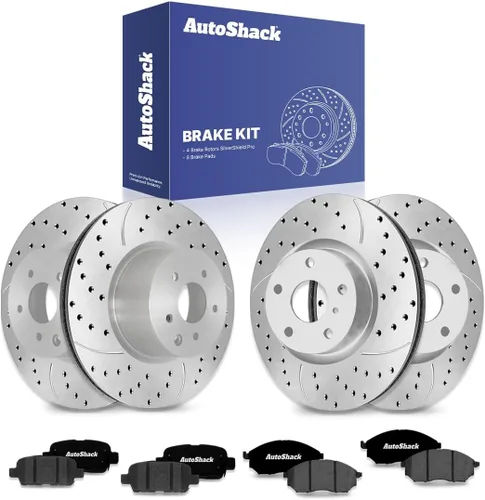 Vista 14 de AutoShack Rotores de Freno Delanteros y Traseros Pastillas de Freno de Cerámica Repuesto Para Nissan 370Z 350Z INFINITI G35 M35 EX35 G25 QX50 M45