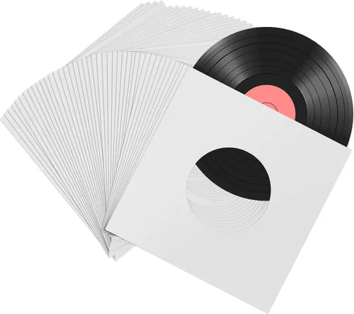 Vista 9 de Eaasty - 100 fundas para discos de 7 pulgadas, 45 unidades, color negro