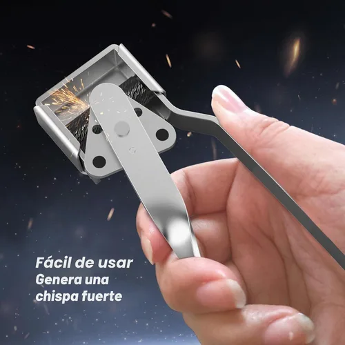 Vista 3 de Hadwoer - Paquete de 2 sopletes de pedernal triple con 6 pedernales de repuesto Includes 2 triple-groove spark lighters and 6 replacement flints