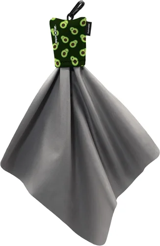 Vista 20 de SPUDZ Limpiador clásico de lentes de microfibra, bolsa con clip, lavable, para binoculares, visores, gafas, pantallas Alpine Mountain Camo, 6 x 6