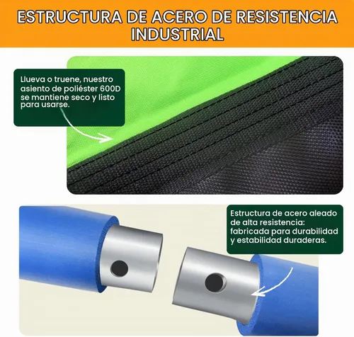 Vista 7 de PLATPORTS Columpio de plataforma – Columpio rectangular grande para niños y adultos