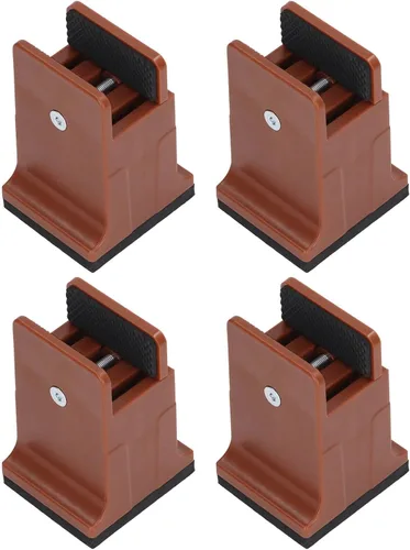 Vista 2 de Dioche Elevadores de muebles de 6 pulgadas, 4 piezas ajustables con abrazadera de tornillo, elevadores de sofá de cama resistentes para ajuste