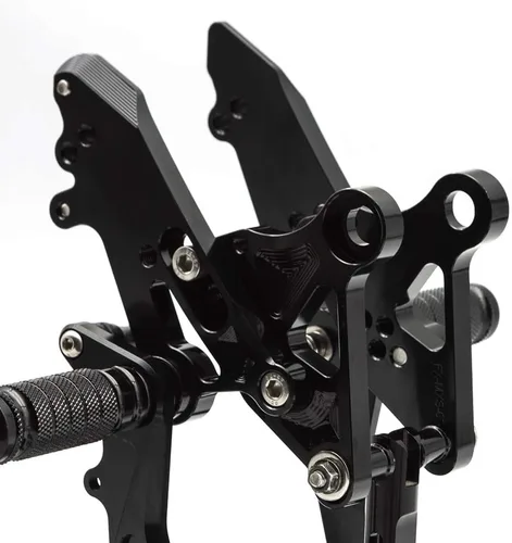 Vista 6 de FXCNC CNC Grom Billet - Juego de clavijas traseras para motocicleta, reposapiés totalmente ajustables, compatible con GROM MSX125 2012 2013 2014