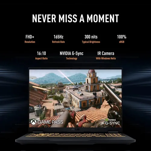 Vista 3 de ASUS TUF A16 Laptop para juegos – Pantalla QHD+ IPS de 16 pulgadas 240Hz 3 ms – Ryzen 9 7940HS – RX7700S Beat RTX 4060 – Teclado retroiluminado RGB