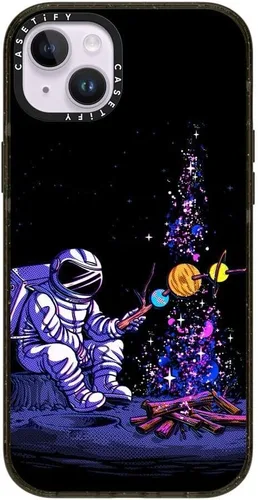 Vista 155 de CASETiFY Impact - Funda para iPhone 13 [protección contra caídas de 6.6 pies/compatible con Magsafe] Black Kingsnake, color negro transparente