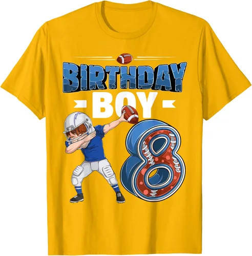 Vista 49 de Dabbing Boy - Camiseta de 8 años de fútbol americano americano, Negro, S