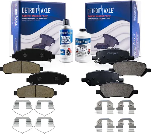 Vista 11 de Detroit Axle - Pastillas de freno para Avalanche Express Suburban Savana Yukon XL 1500 Chevy Tahoe GMC Cadillac Escalade, Pastillas de freno