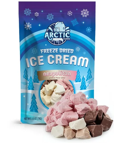 Vista 65 de Arctic Farms Trozos de Helado Liofilizado Empaquetados y en Caja - No se Derrite (1 libra, S'mores)