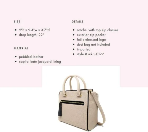 Vista 6 de Kate Spade New York Chester Street Small Allyn Pebble - Bolso de piel