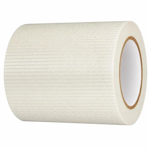 Vista 7 de T.R.U. FIL-835B/D cinta de filamentos cruzados transparente: 60 yardas. Transparent Fiberglass-Reinforced Strapping Tape; Tear Resistant for