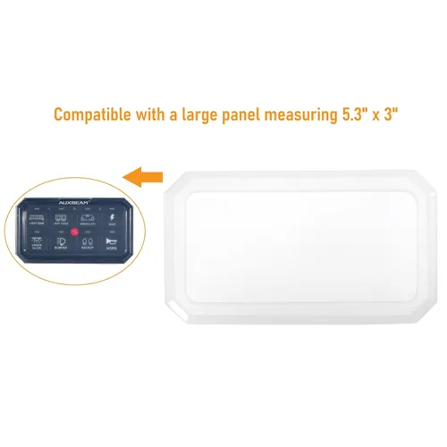 Vista 2 de Auxbeam Cubierta impermeable del panel de interruptores Funda protectora de silicona transparente para panel de interruptor de 8 bandas RA80 XL RB80