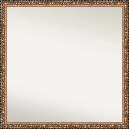 Vista 235 de Amanti Art Espejo de baño de bronce para sobre fregadero, 29 x 19 pulgadas, espejo rectangular de bronce antiguo, marco de madera tradicional