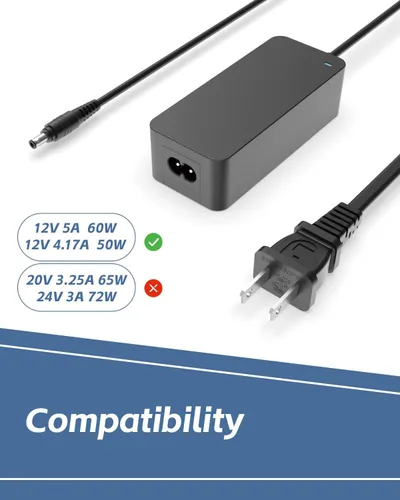 Vista 2 de Superer Cargador de 12 V apto para anillo de luz Neewer (compatible con LED RGB 660 960 Pro)