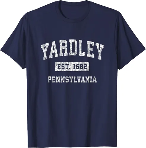 Vista 70 de Yardley Pennsylvania PA - Camiseta de manga corta, diseño deportivo