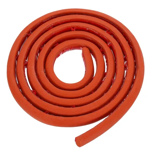 Vista 32 de uxcell Varilla de espuma de 3.28 pies, relleno de junta sólida en forma de D de 0.24 x 0.24 pulgadas, tira de sellado de espuma para protector