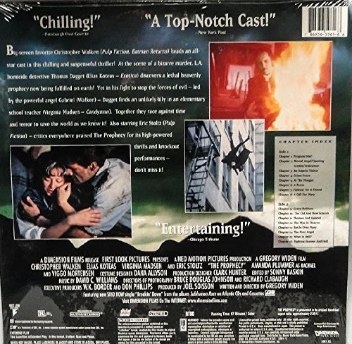 Vista 2 de LASER DISC: The Prophecy staring Christopher Walken, "Not DVD