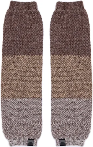 Vista 3 de Marino - Calentadores de piernas largas para mujer, calcetines de invierno de punto alto hasta la rodilla, cerrados en una elegante caja de regalo