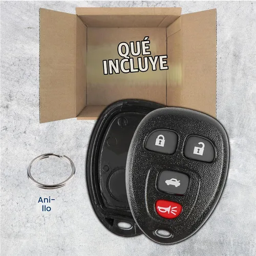Vista 3 de KeylessOption Funda de Reemplazo para Llave con Control Remoto para 2006 2007 2008 2009 2010 2011 2012 2013 2014 2015 2016 Buick Cadillac Chevrolet