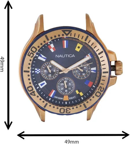 Vista 2 de Nautica Reloj de cuarzo de resina de silicona para hombre