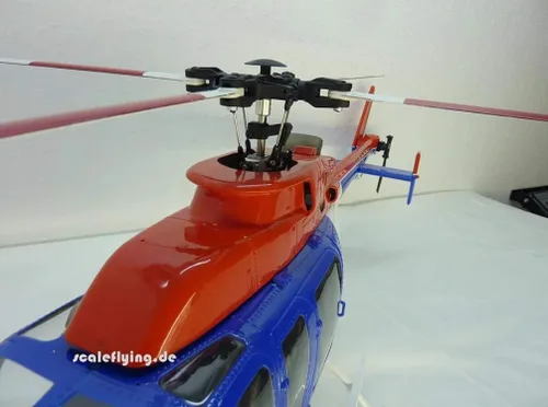 Vista 2 de Helicóptero RC 470 Bell ARF News Chopper Fuselaje prepintado versión KIT