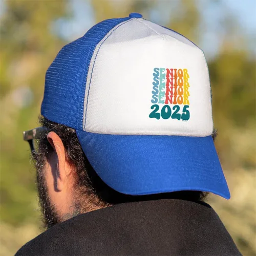 Vista 6 de ThisWear Senior 2025 70's Retro Style Snapback Trucker Hat