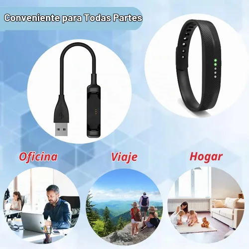 Vista 6 de Cable de carga para Fitbit Flex 2, cable de carga USB para Fitbit Flex 2 (paquete de 2, 11.8 in/1 pie)