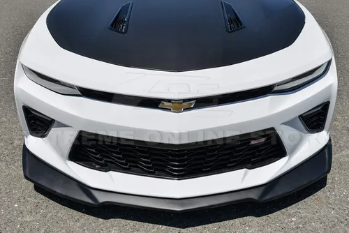 Vista 3 de Reemplazo para Chevrolet Camaro SS 2016-Actual Splitter de labio de parachoque delantero estilo ZL1 con panel de rocker lateral en par