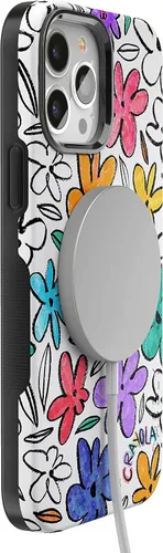 Vista 4 de Casely Funda para iPhone 13 Pro Fuera de las líneas Marcador Crayola Diseño protector audaz Compatible con MagSafe