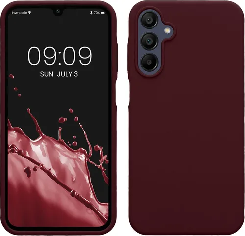 Vista 240 de kwmobile Funda Compatible con Samsung Galaxy A14 5G - Funda de teléfono de TPU y silicona con acabado suave - Verde Lima