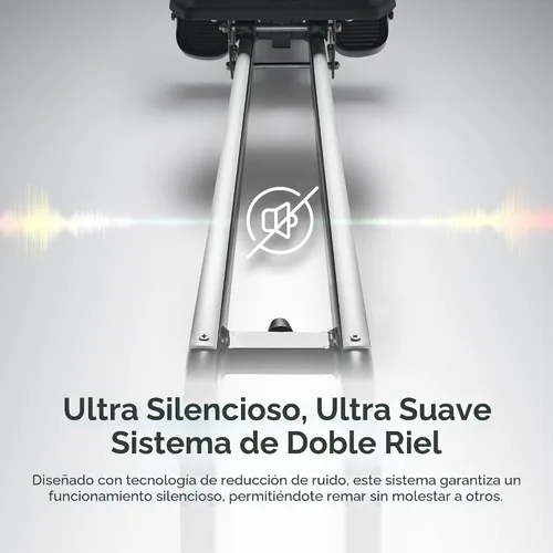 Vista 2 de Sunny Health & Fitness Smart Magnetic Rowing Machine, Full-Body Workout