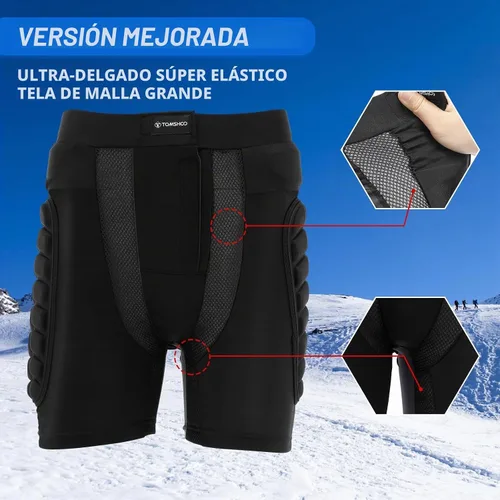 Vista 4 de TOMSHOO 3D Protective Padded Shorts for Men Women