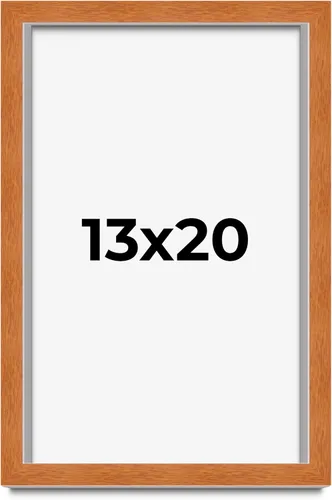 Vista 238 de Marco de 3 x 3 pulgadas de madera maciza de nuez y miel marrón con plexiglás acrílico UV, respaldo de tablero de espuma y accesorios para colgar