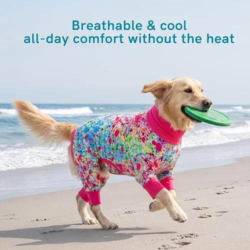 Vista 19 de Camisas hawaianas para perros, de secado rápido, de malla refrescante, de verano, con estampado de coco para perros pequeños, azul y amarillo, XS