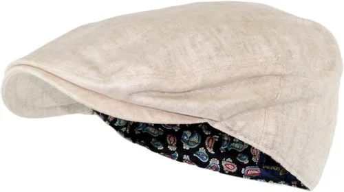 Vista 3 de Sombrero plano de golf Gatsby Newsboy de lino para hombre