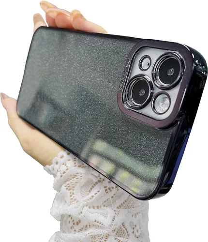 Vista 32 de Funda compatible con iPhone 11 Pro con purpurina, de lujo, linda, flexible, cubierta chapada, protección de cámara, a prueba de golpes, funda
