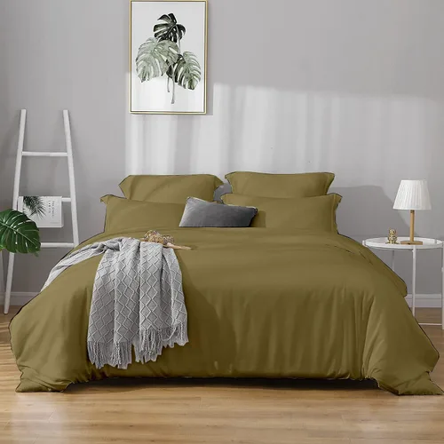 Vista 19 de Precious Star Linen Color rubor liso Individual/Individual XL 68 x 90 Juego de funda de edredón de 3 piezas de algodón egipcio suave y acogedor