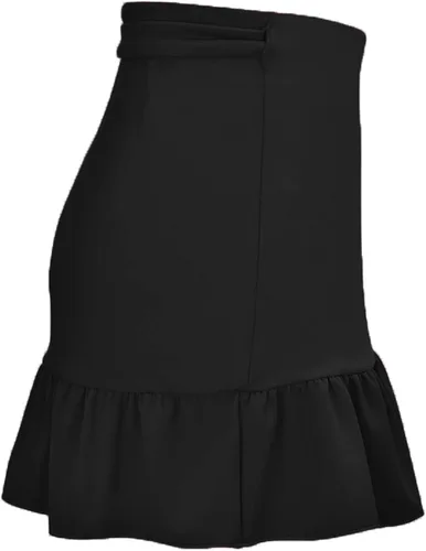 Vista 4 de ChinFun Women's Ruffle Sarongs Beach Wrap Swimwear Bikini Tankini Cover Up Summer Swim Pleated Skirts Swimdress